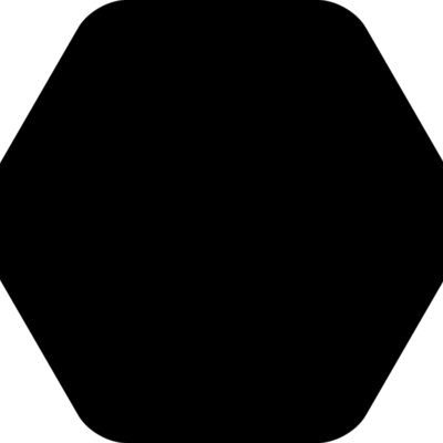 Rounded Hexagon Badge Thumbnail
