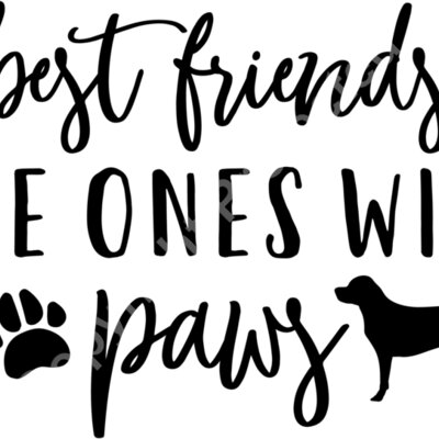 Best friends are ones with paws cut Thumbnail