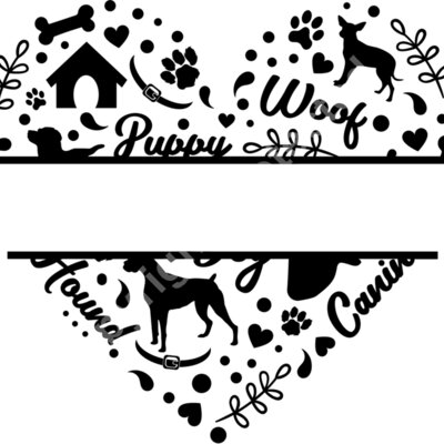 dog heart split Thumbnail