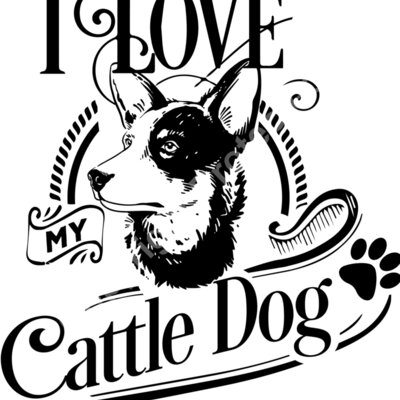 I love my Cattle dog black Thumbnail