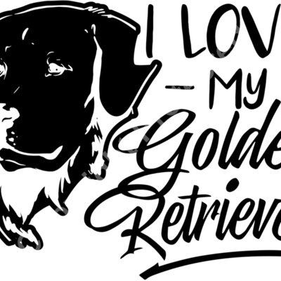 I love my Golden Retriever   for black Thumbnail