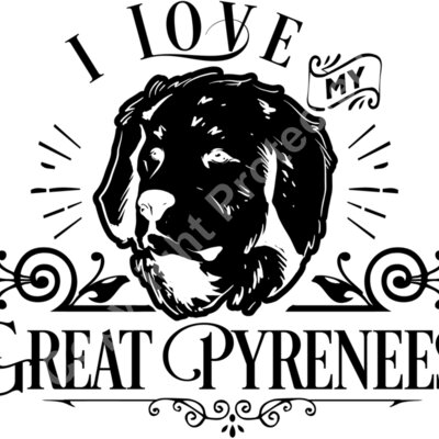 I love my Great Pyrenees   for black Thumbnail