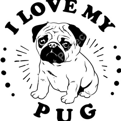I love my pug Thumbnail
