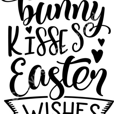 Bunny kisses Easter wishes Thumbnail