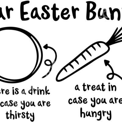 Dear Easter bunny tray Thumbnail