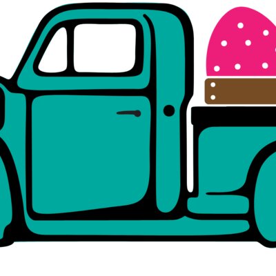 Vintage Easter egg truck Thumbnail