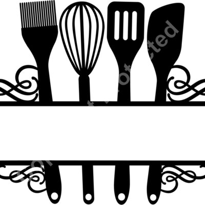 baking split monogram frame swirl Thumbnail