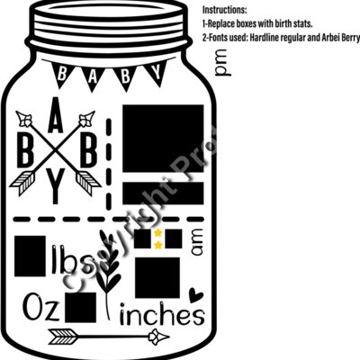 mason jar baby arrows Thumbnail