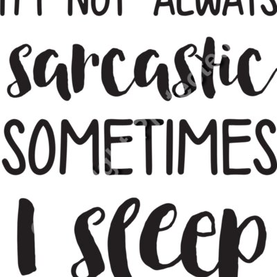 I am Not Always Sarcastic Thumbnail