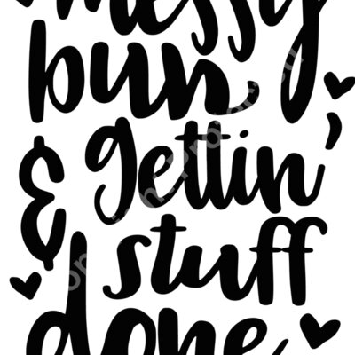 messy bun and gettin stuff done Thumbnail