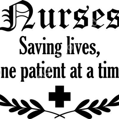 nurses saving lives one patient at a time nurse quote svg Thumbnail