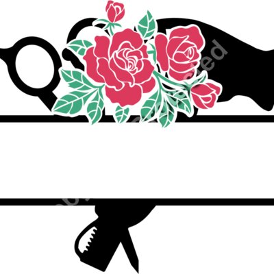 split scissors and dryer rose colored Thumbnail