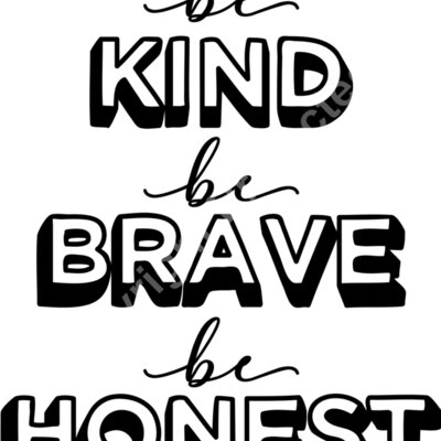 Be kind be brave be honest Thumbnail