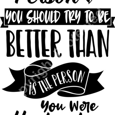 The only person you should Thumbnail