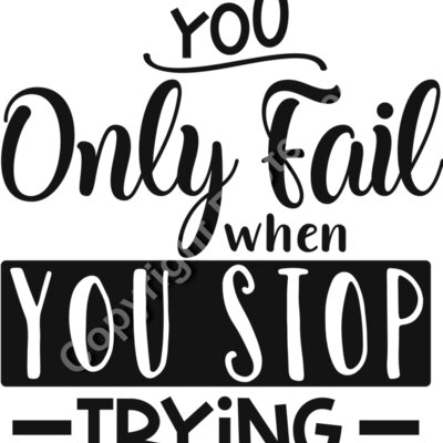 You only fail when you stop trying  2  Thumbnail