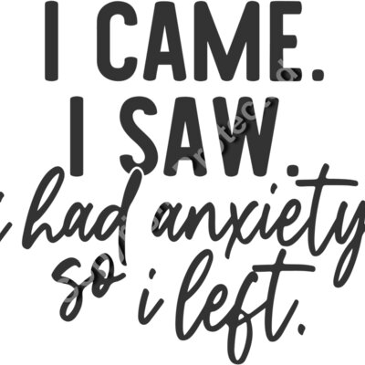 i came i saw i had anxiety Thumbnail