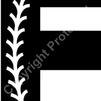 Baseball Alphabet F right Thumbnail