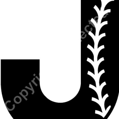 Baseball Alphabet J right Thumbnail