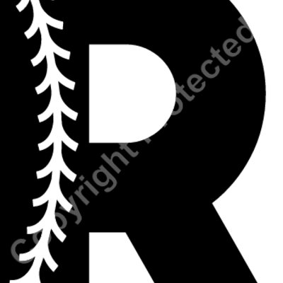 Baseball Alphabet R left Thumbnail