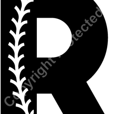 Baseball Alphabet R right Thumbnail