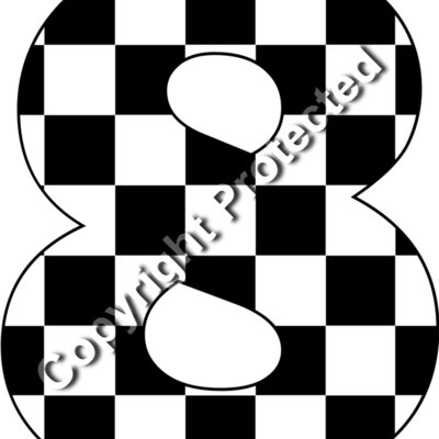 checkered numbers  9  Thumbnail