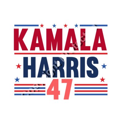 Kamala Harris 2024 campaign art red blue stars 47 Thumbnail