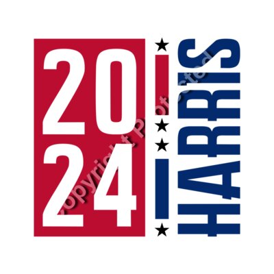 Kamala Harris 2024 campaign graphic with bold red and blue typography     kamala harris 2024 cam Thumbnail