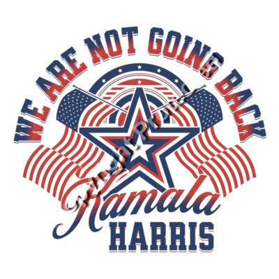 Kamala Harris 2024 campaign graphic with patriotic colors  stars  and flags  slogan included  ka Thumbnail