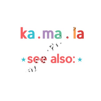 kamala harris 2024 madam president text art colorful design Thumbnail