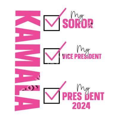 kamala harris 2024 my soror vice president president graphic Thumbnail