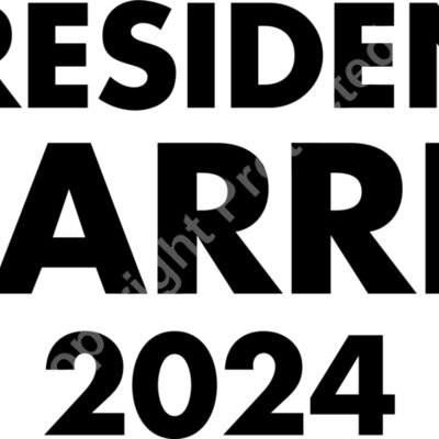 Kamala Harris 2024 presidential campaign bold text graphic Thumbnail