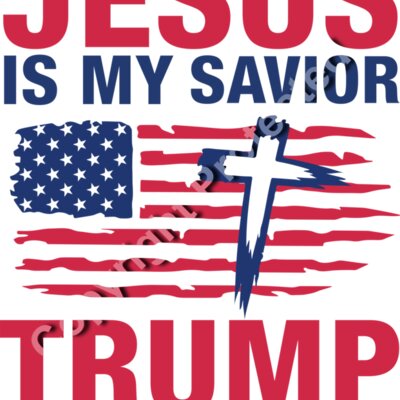 jesus is my savior trump is my president american flag cross design 2024 1 Thumbnail