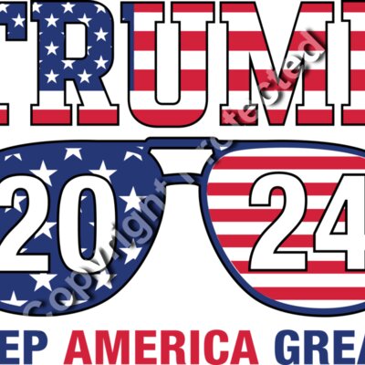 trump 2024 america great sunglasses patriotic american flag design Thumbnail