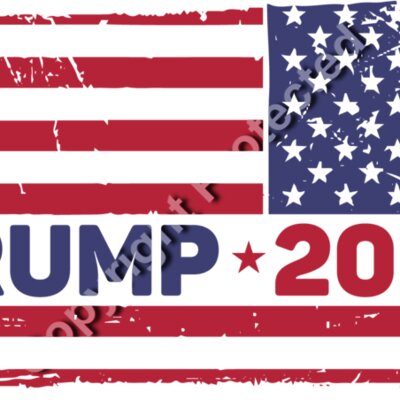 trump 2024 american flag design red white blue stars stripes Thumbnail