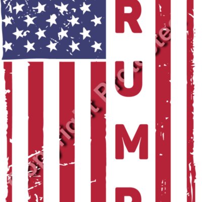 trump 2024 american flag red white blue grunge style patriotic design Thumbnail