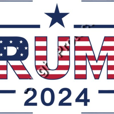 trump 2024 american flag theme patriotic design svg Thumbnail