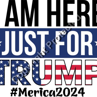 Trump 2024 campaign slogan graphic with patriotic colors and hashtags Thumbnail