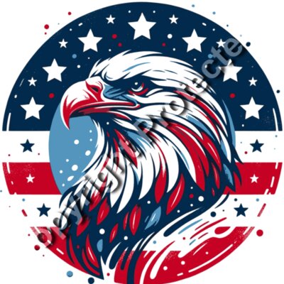 trump 2024 eagle graphic american flag stars red white blue Thumbnail