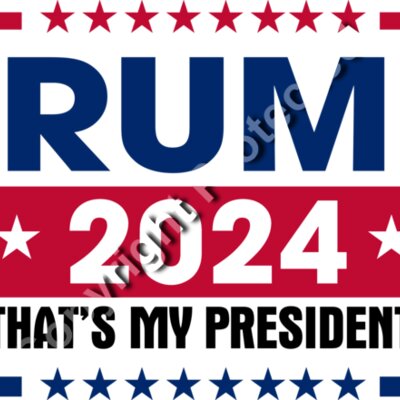 trump 2024 election banner red blue stars Thumbnail