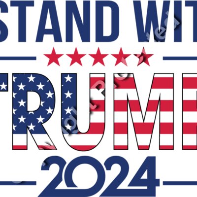 Trump 2024 election slogan graphic with stars and American flag colors Thumbnail