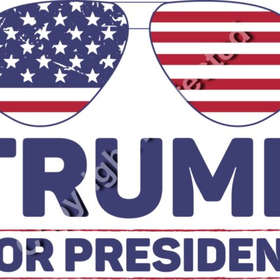 trump 2024 election sunglasses red white blue american flag design Thumbnail