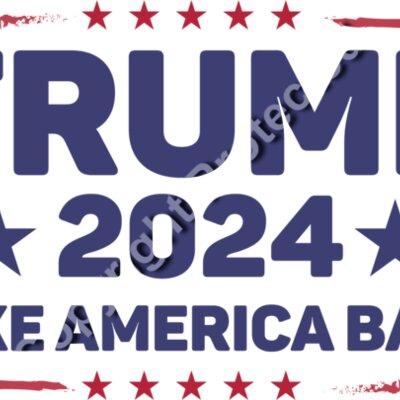 trump 2024 take america back campaign sign red white blue stars Thumbnail